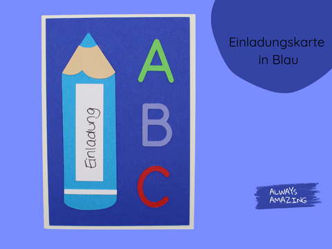 Stift Einladung Bastelset