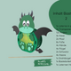 Drache Laterne Bastelset