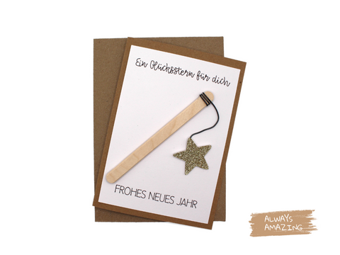 Klappkarten Silvester Bastelset