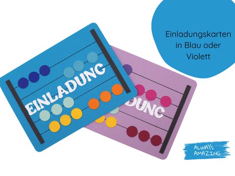 Einladungskarte Schulanfang | Bastelset