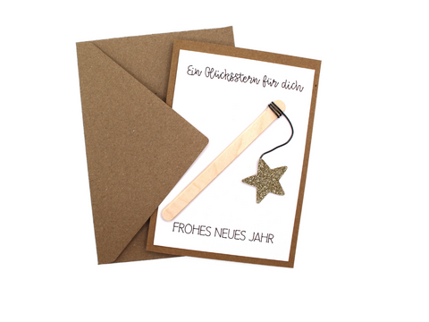 Klappkarten Silvester Bastelset