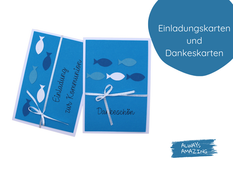 Dankeskarten | Dankeskarten Taufe | Grußkarten | Danksagungen
