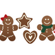 Lebkuchen Figuren Bastelset