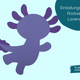Axolotl Einladungskarten | Bastelset | Einladungskarten zum Basteln | Bastelset Einladungskarten | Axolotl basteln