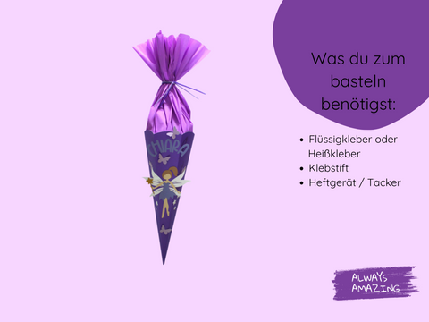 Schultüte Fee Bastelset
