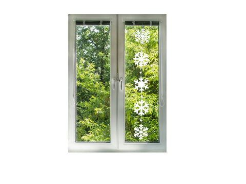 Schneeflocken Girlande Bastelset