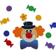 Fensterbild Clown Bastelset