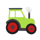 Grüner Traktor Bastelset