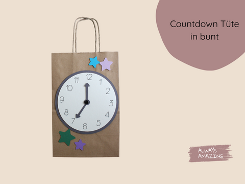 Countdown Tüten Silvester Bastelset
