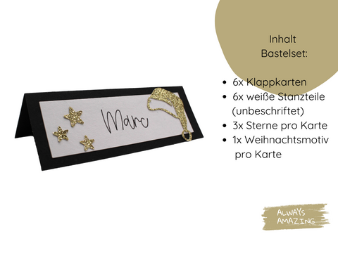 Tischkarten zu Weihnachten