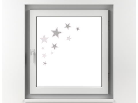 Transparente Sterne Bastelset