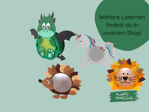 Drache Laterne Bastelset