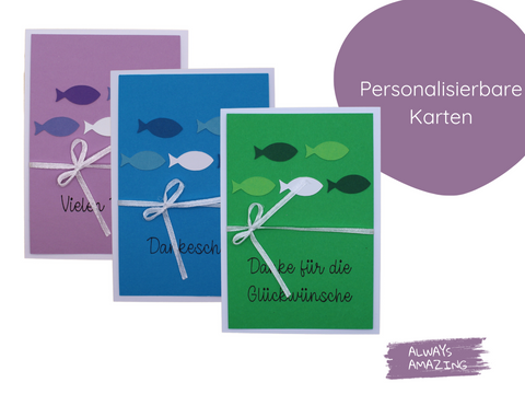 Dankeskarten | Dankeskarten Taufe | Grußkarten | Danksagungen