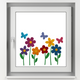 Blumenwiese Bastelset