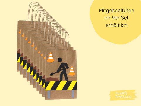 Bagger Mitgebseltuete 9erSet Always Amazing Bastelshop