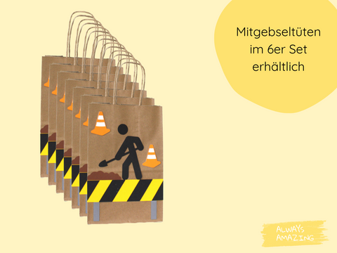 Bagger Mitgebseltuete 6erSet Always Amazing Bastelshop