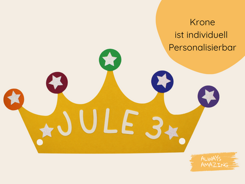 Bastelset für eine einzigartige Geburtstagskrone | Always Amazing Bastelshop