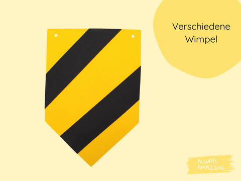 Baustelle WImpel Always Amazing Bastelshop