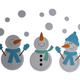 Bastelset Schneemann Fensterbild – Transparentpapier Konfetti