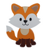 Fuchs-Einladungskarte aus Papier – Vorderseite | Always Amazing Bastelshop
