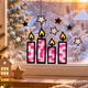 Kerzen Fensterbild Bastelset | Weihnachtsdeko mit Transparentpapier