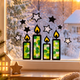 Kerzen Fensterbild Bastelset | Weihnachtsdeko mit Transparentpapier