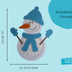Bastelset Schneemann Fensterbild – Transparentpapier Konfetti