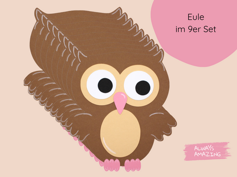 Kind bastelt die Papier‑Eule | Always Amazing Bastelshop