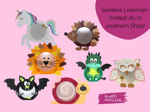 Kinder basteln eine Schmetterling-Laterne mit dem DIY-Bastelset für St. Martin und Laternenumzüge | Always Amazing Bastelshop