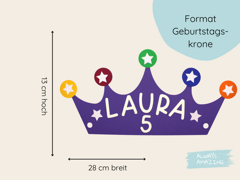 Kinderkrone zum Basteln und Dekorieren | Always Amazing Bastelshop