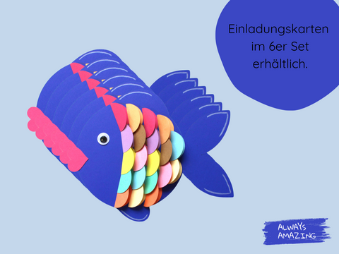 Kreatives Bastelprojekt Regenbogenfisch für Kinder | Always Amazing Bastelshop