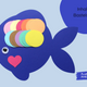 Kreatives Regenbogenfisch Bastelset mit Bastelmaterial | Always Amazing Bastelshop