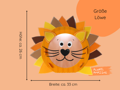 Löwen Laternen Bastelset für Kinder mit allen Bastelmaterialien | Always Amazing Bastelshop