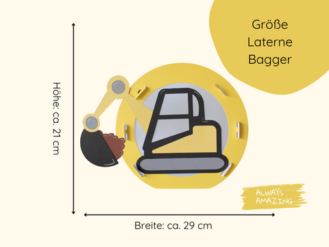 Masse Bagger Laterne | Always Amazing Bastelshop