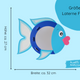 Maße Fisch Laterne | Always Amazing Bastelshop
