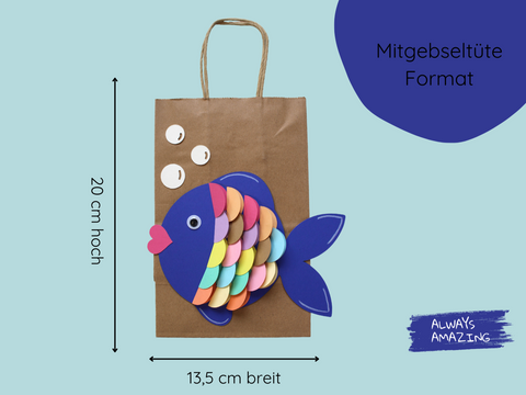 Masse Mitgebseltuete Regenbogenfisch | Always Amazing Bastelshop