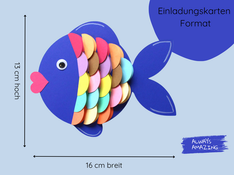 Masse Regenbogen Fisch | Always Amazing Bastelshop