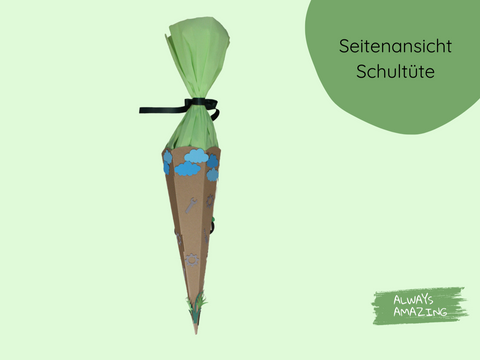 Personalisierte Traktor-Schultuete | Always Amazing Bastelshop
