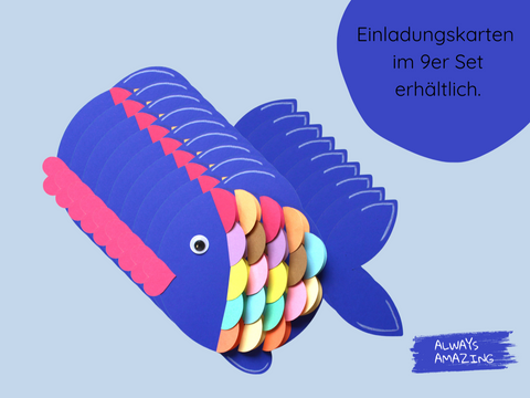 Regenbogenfisch Bastelset für Kindergarten und Schule | Always Amazing Bastelshop