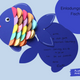 Selbst gebastelter Regenbogenfisch aus Papier | Always Amazing Bastelshop