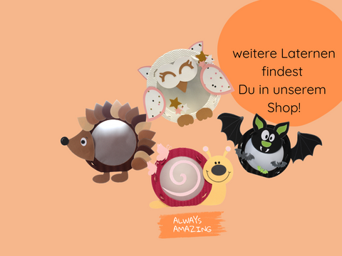 Tierlaterne Löwe für Kinder zum Basteln | Always Amazing Bastelshop