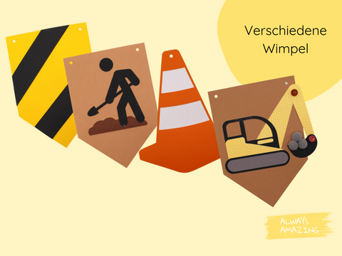 Verschiedene Wimpel Always Amazing Bastelshop
