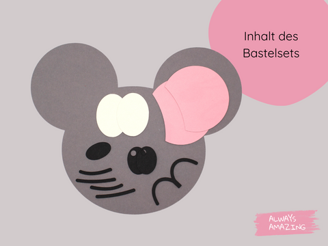 Vorgestanzte Papierteile für die Maus‑Karte | Always Amazing Bastelshop