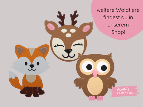 Waldtiere Bastelsets | Always Amazing Bastelshop