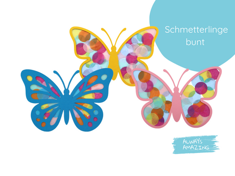 Fensterbild Schmetterlinge Bastelset