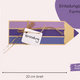 Größenvergleich Einschulung Einladungskarte Stift ca 20 cm | Always Amazing Bastelshop