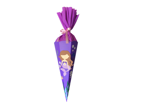 Meerjungfrau Schultüte Bastelset zur Einschulung für Mädchen | Always Amazing Bastelshop