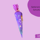 Personalisierte Meerjungfrau Schultüte mit Namen | Always Amazing Bastelshop