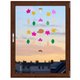 Herbst-Girlande basteln pink Fenster Always Amazing Bastelshop