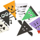 Herbst und Halloween Bastelideen mit bunten Fensterbildern und Girlanden